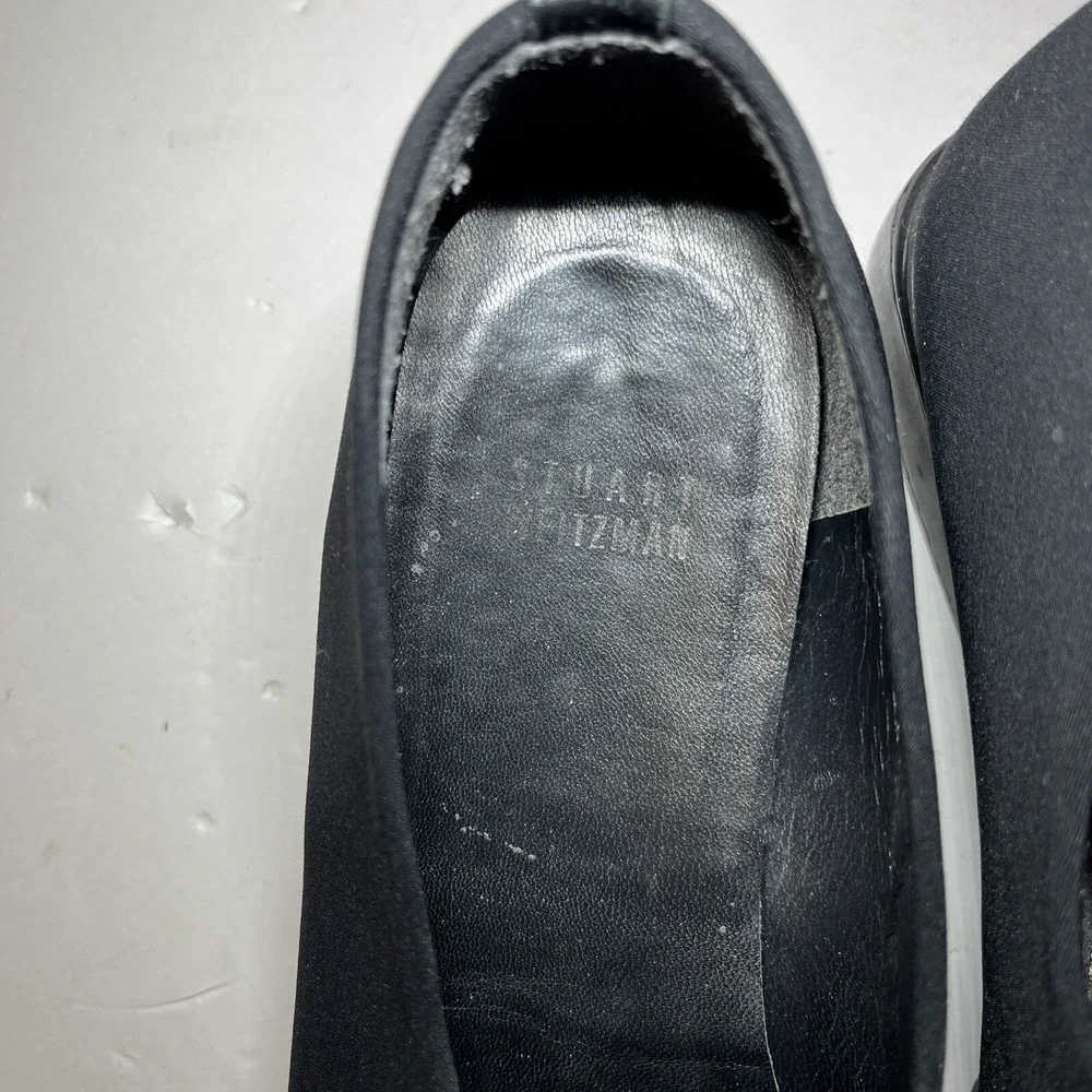 STUART WEITZMAN  Black Women's Slip Ons Slides QUALITY SZ 8W